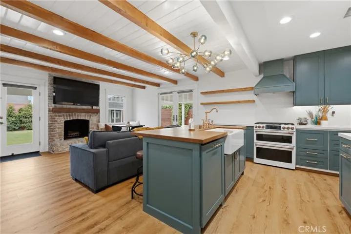 Kitchen Opens to the Living Area!