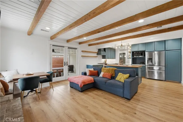 Secondary Living Area with Beautiful Beams!
