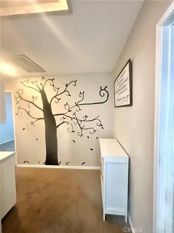 Upstairs Hall with House attic fan
