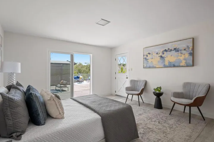 4th Bedroom with new Flooring & Access to Patio & Pool