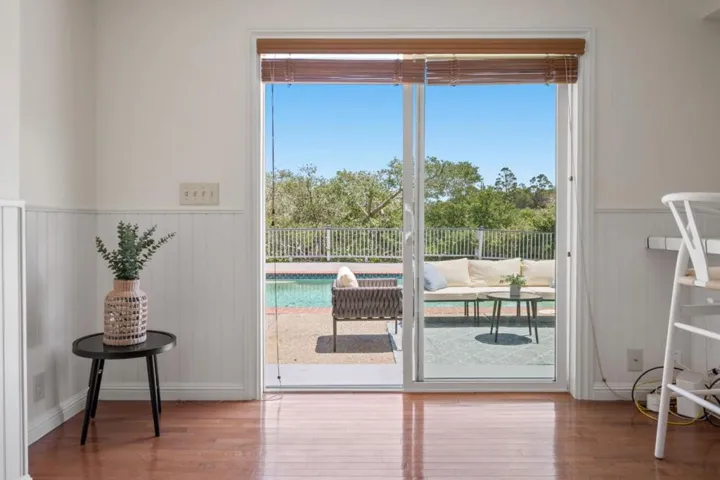 Pool Access from lower Kitchen Sitting Area