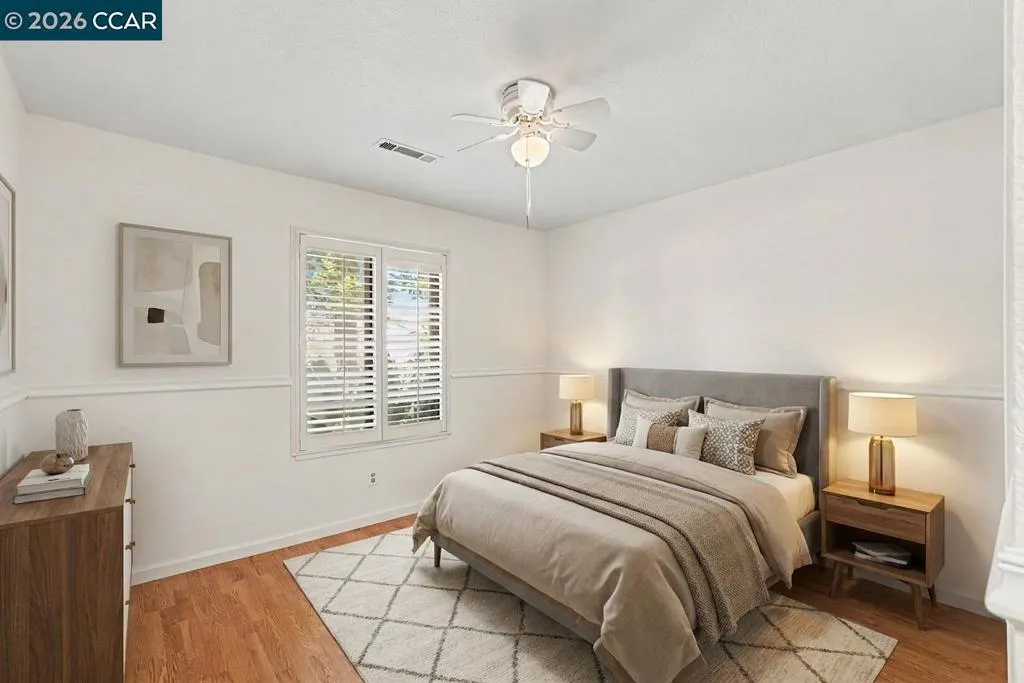 Virtually staged Bedroom 3