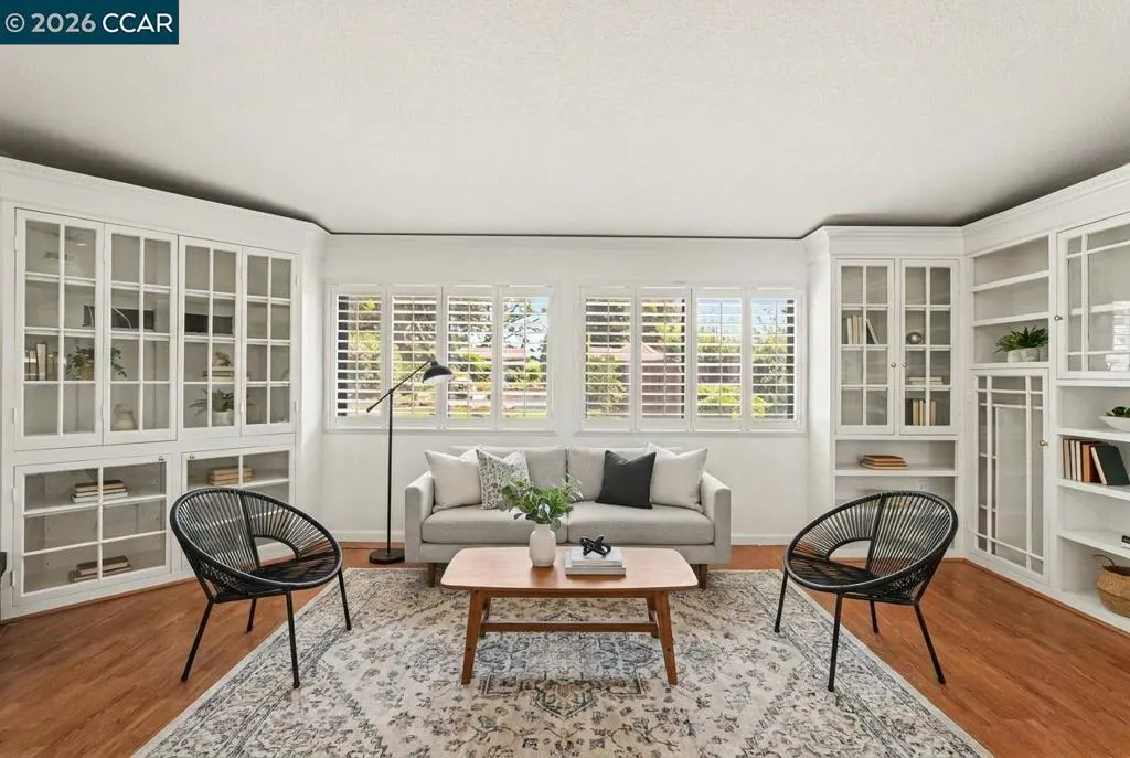 Virtually staged Living room