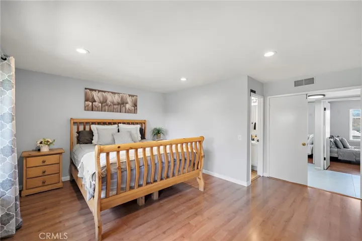 Oversized primary with double door entry