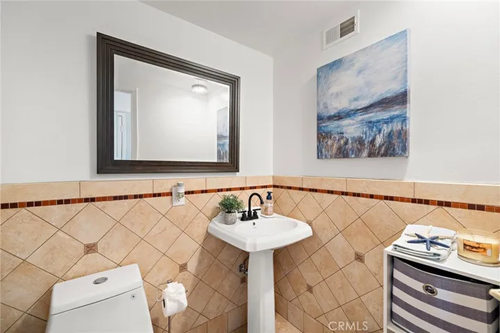 Convenient half bath on first floor