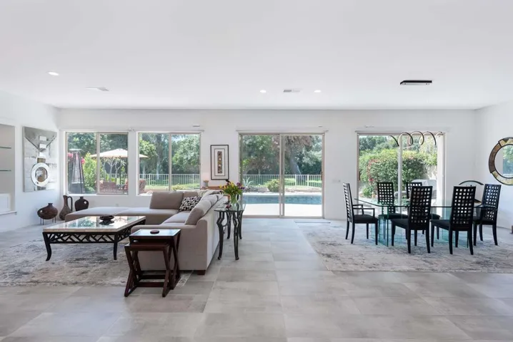 Living Room/Dining Area To Backyard