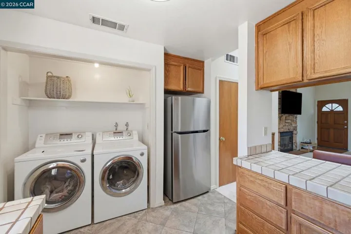 Washer & Dryer Off Kitchen