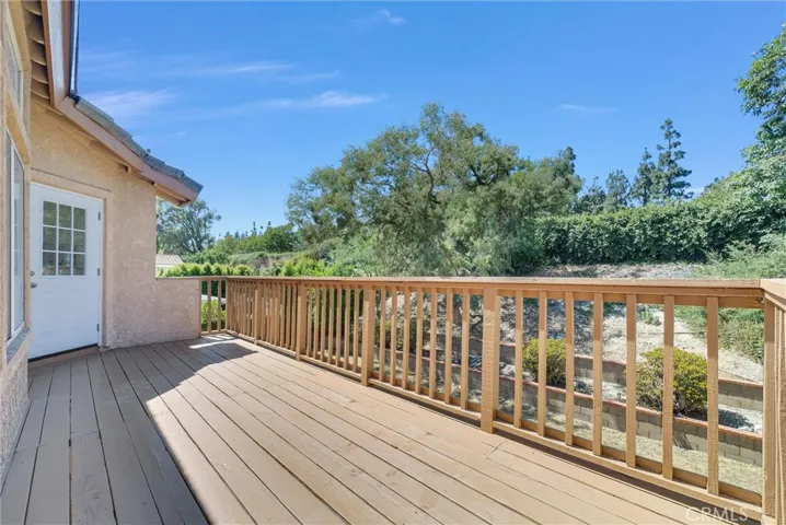 Large balcony access from primary bedroom