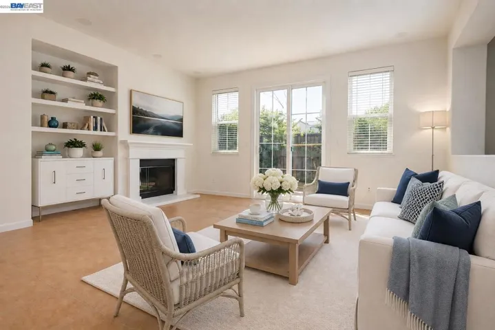 Family room Virtualy staged