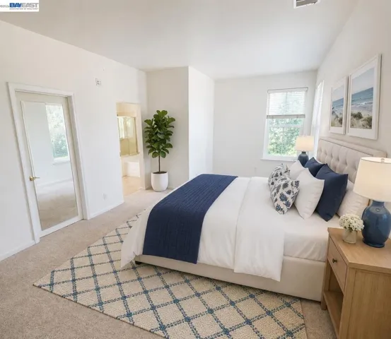Primary Bedroom virtually staged