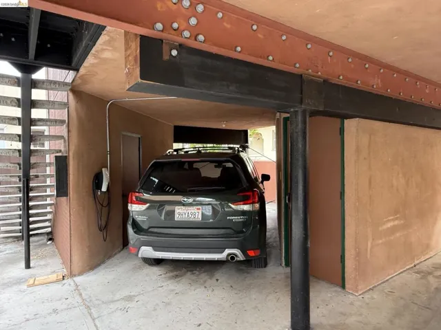 parking space with electric car charger
