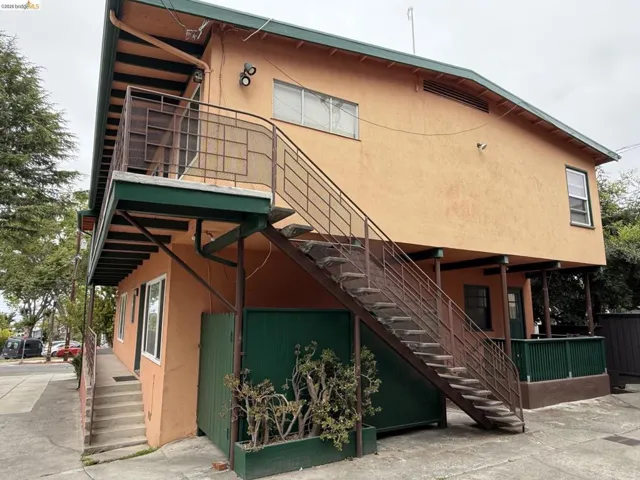 Rear view of the front building