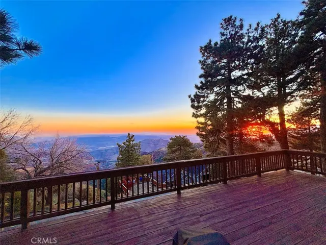 Views from back deck, some AI color added.