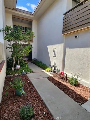 Private courtyard entry.