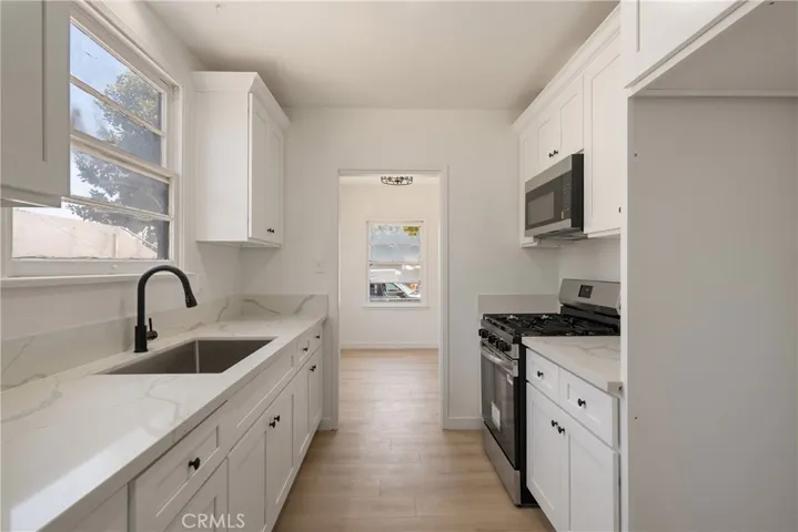 Bright and remodeled kitchen.