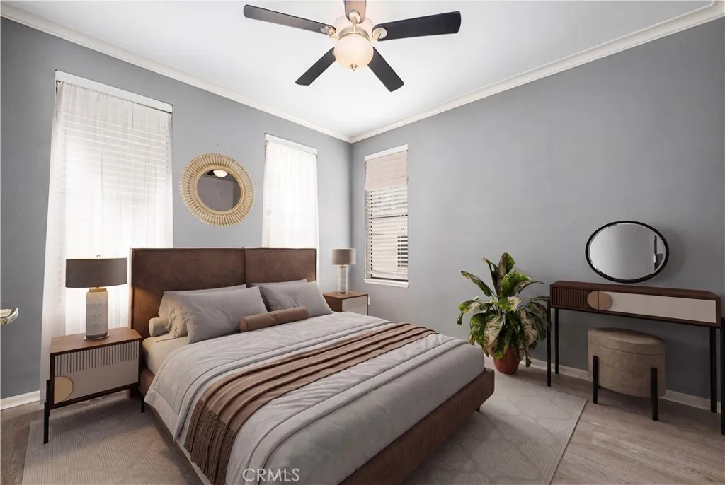 virtually staged 2nd bedroom