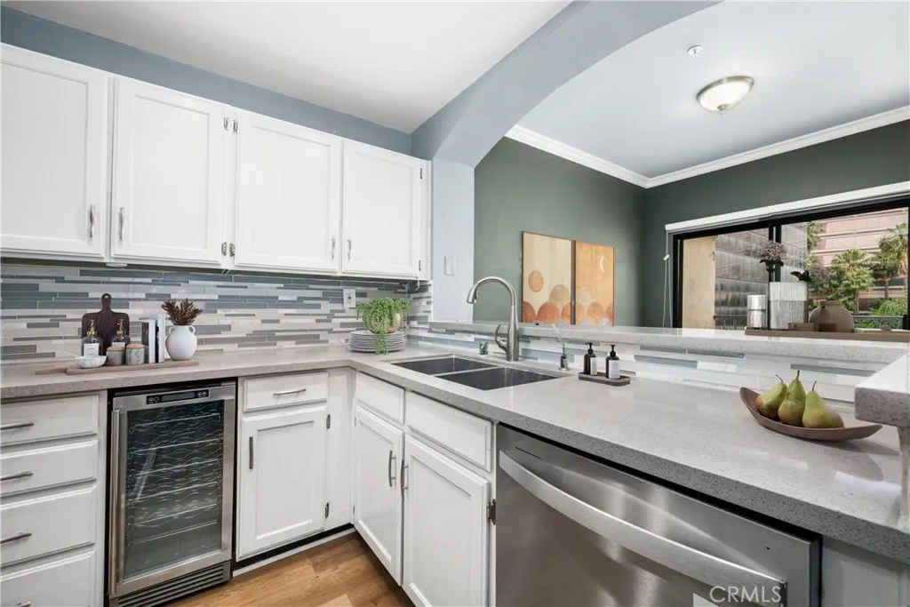 virtually staged kitchen