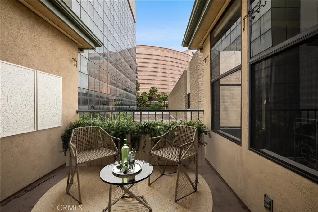 virtually staged balcony