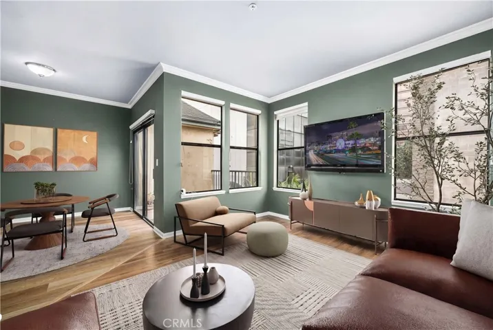 virtually staged living room