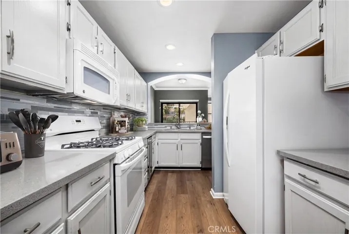 virtually staged kitchen