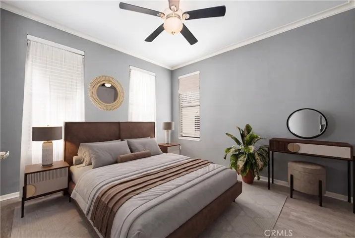 virtually staged 2nd bedroom