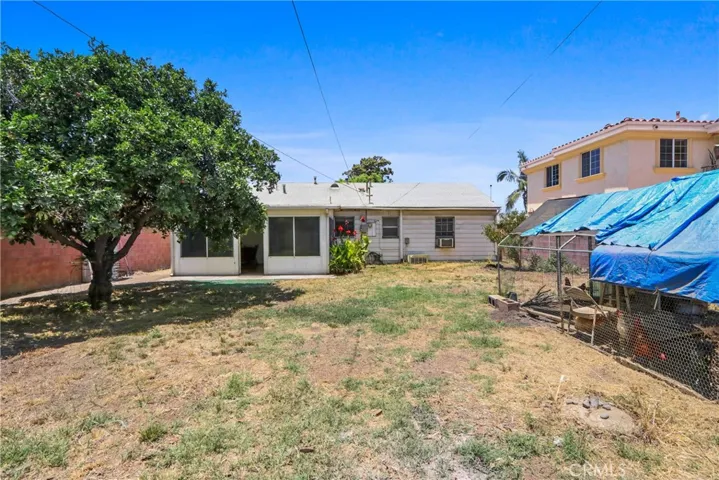 Generous backyard with fruit trees; enless possibilities