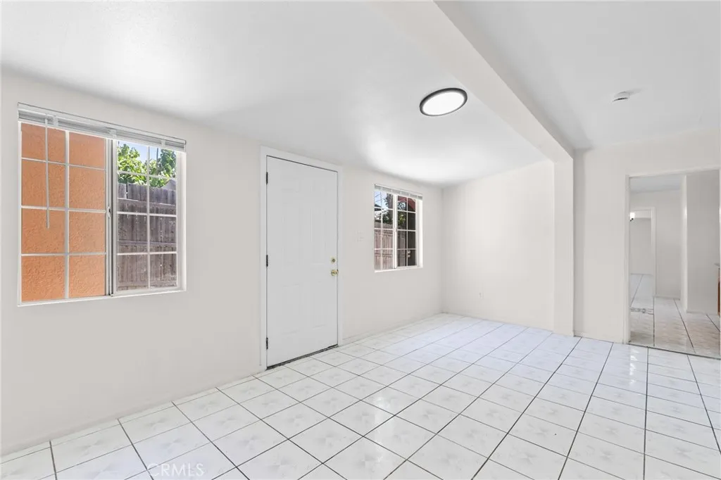 Back area of home