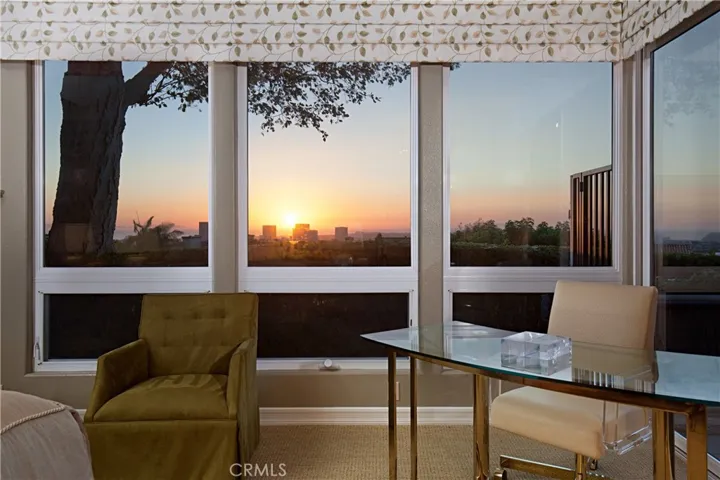 Panoramic Sunset, Ocean & City Light Views.