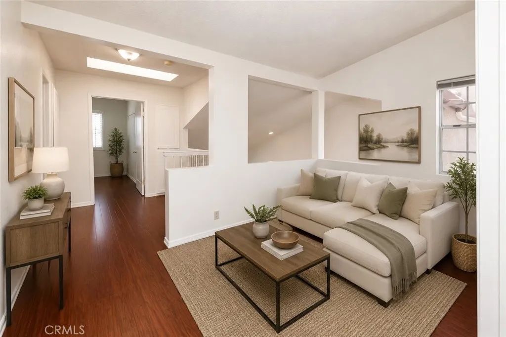 loft Photo has been virtually staged. Furniture, artwork, rugs, and accessories have been digitally added for illustrative purposes only.
