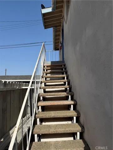 Stairs to upper unit