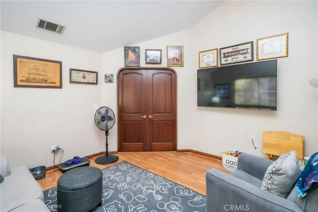 AI enhanced to show where the bedroom door can go