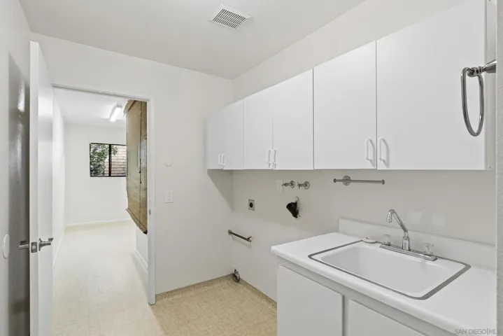 spacious laundry room