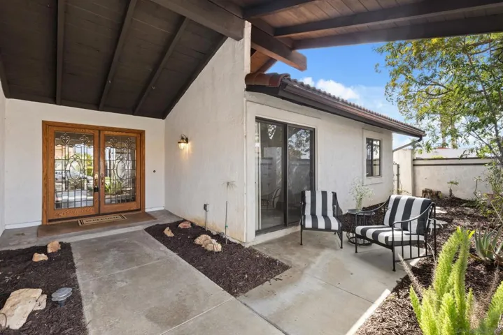 Front patio sitting area