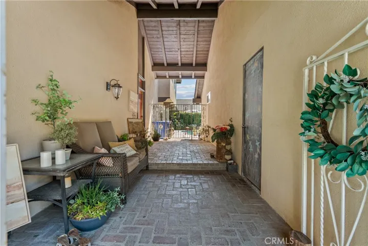 Entrance  breezeway/patio