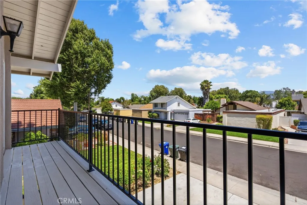 Balcony off 2 bedrooms.