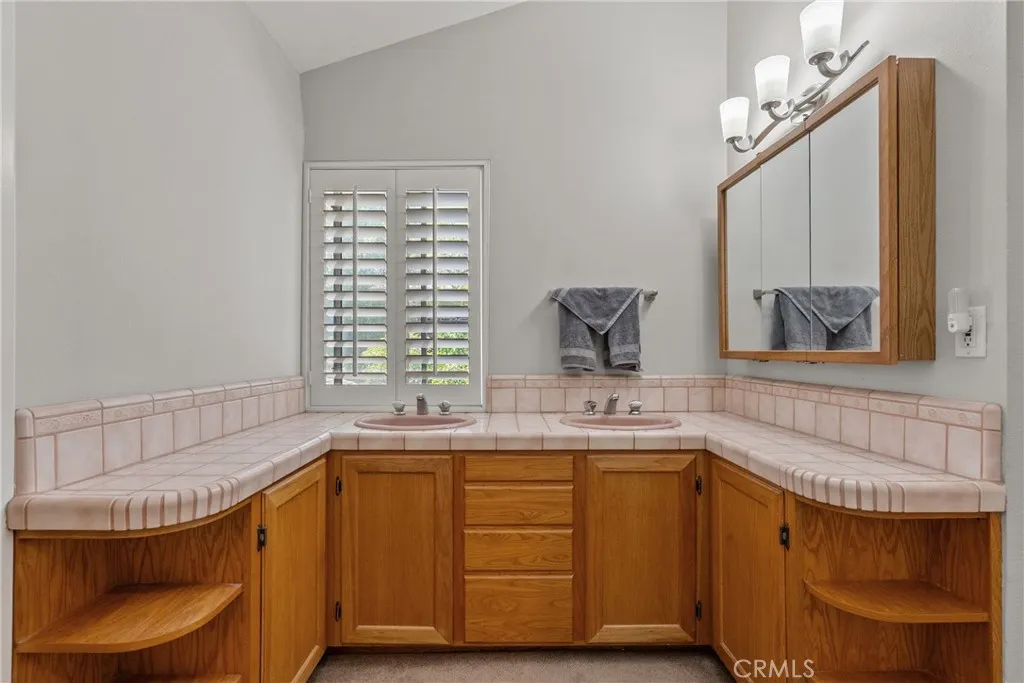 Dual vanity primary bathroom.