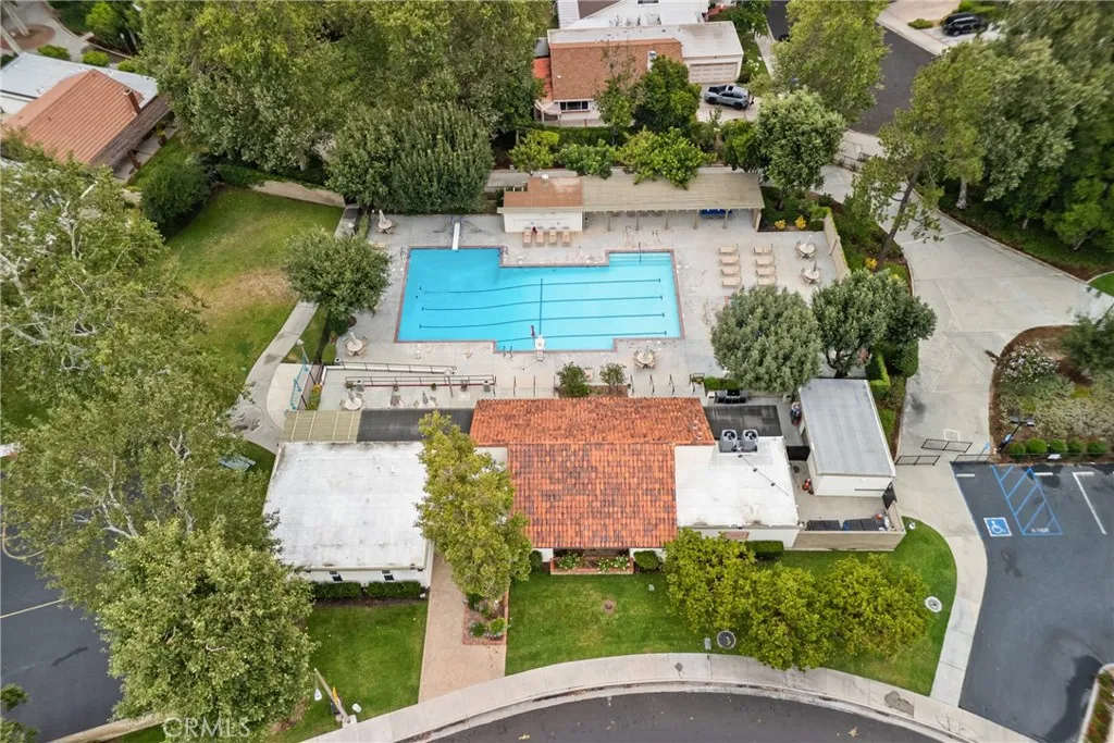 Club house with pool.