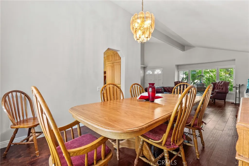 Dining room with entry to kitchen.
