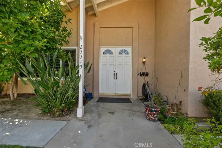 Front double door entry.