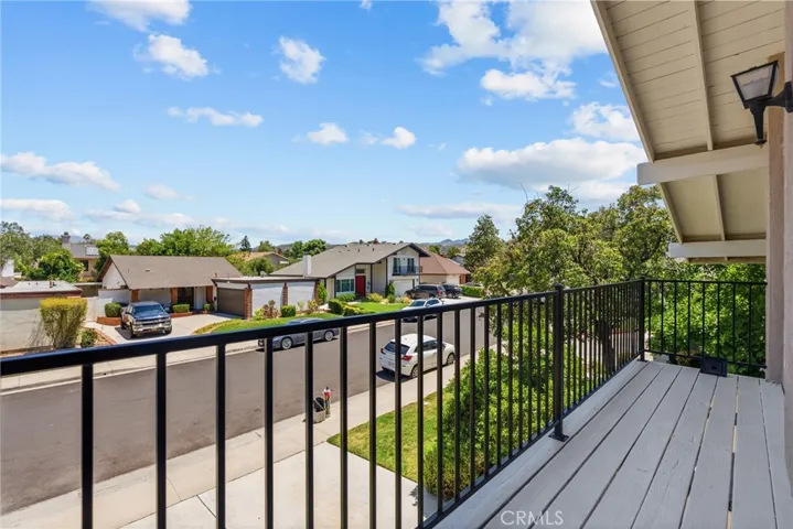 Balcony off 2 bedrooms.