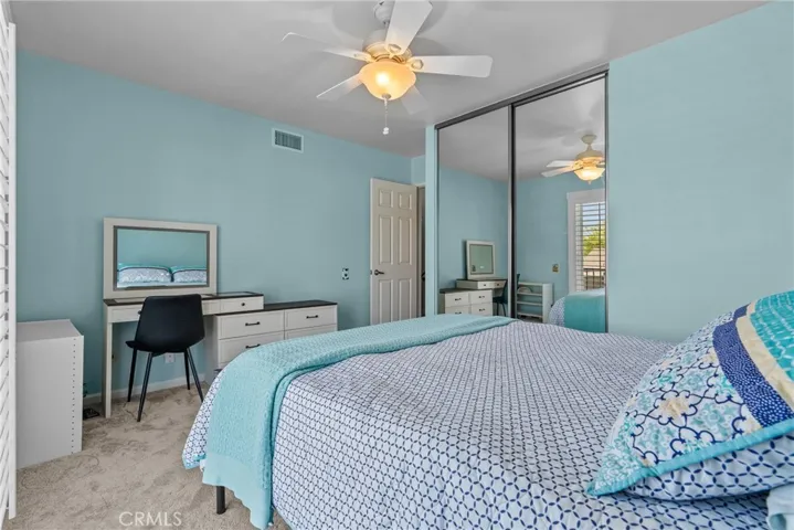 Bedroom with balcony.