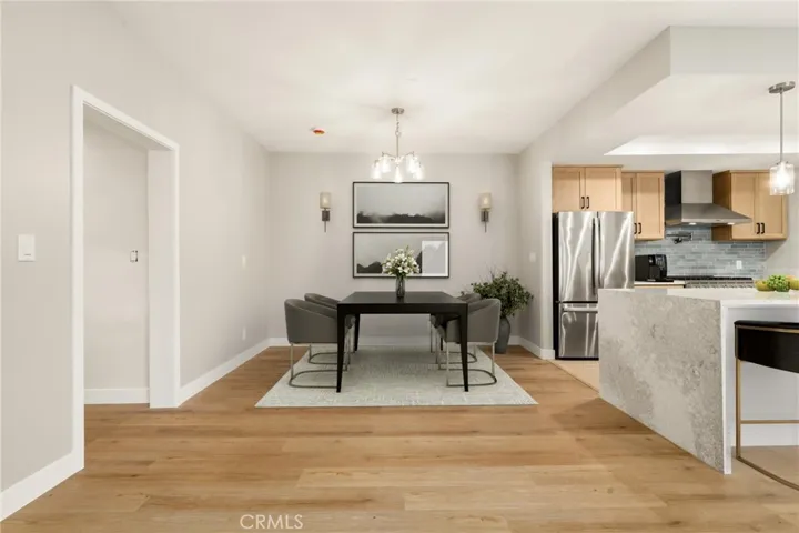 Home is virtually staged.