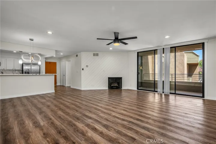 Living Cum Dining room with a balcony
