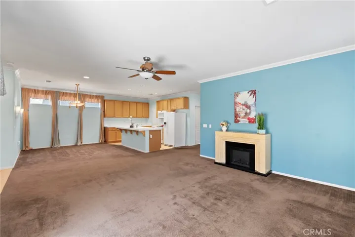 Electric Fireplace Included