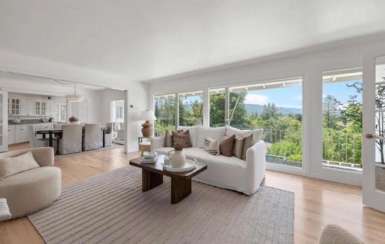Living Room with floor to ceiling windows