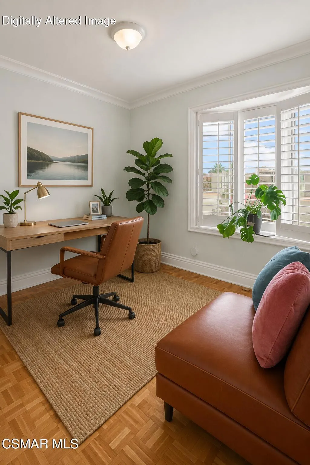Virtually Staged Third Bedroom