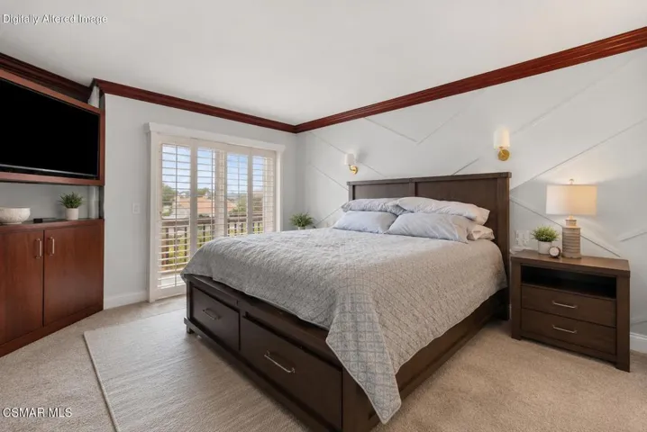 Virtually Staged Primary Suite