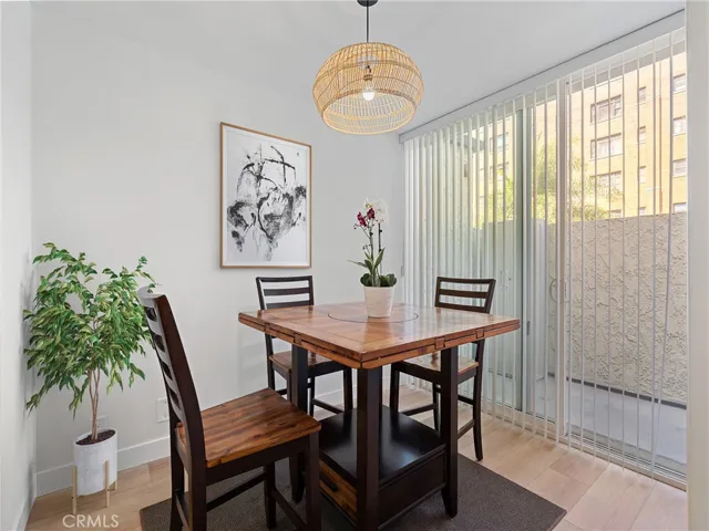 Dining Room with a Virtually staged decor