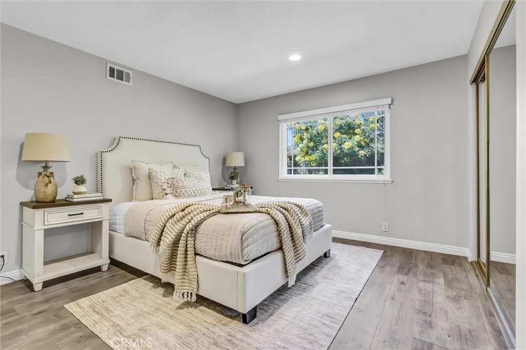 Spacious bedroom downstairs.