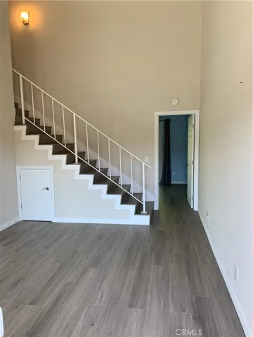 Family room area and stairs.